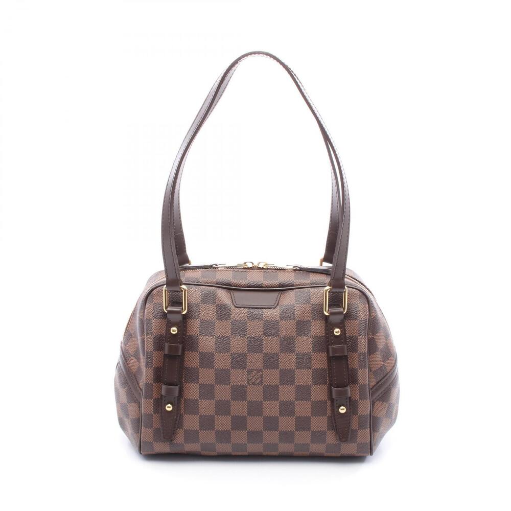 Louis Vuitton Rivington Shoulder Bag Canvas Leather Damier Brown